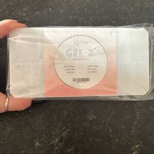 New gel x ombré apres tips natural almond short 14 sizes